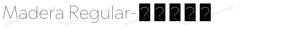 Madera Regular字体转换